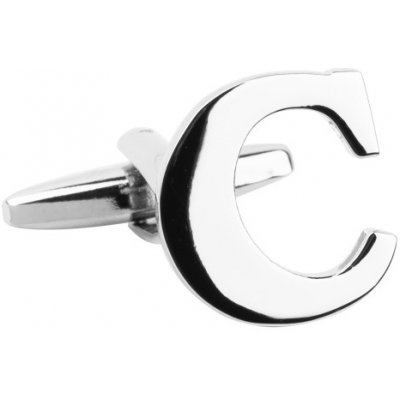 Bubibubi manžetový knoflíček stříbrné písmeno C – Zboží Dáma