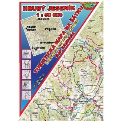 Excart Maps Hrubý Jeseník - mapa na šátku – Hledejceny.cz