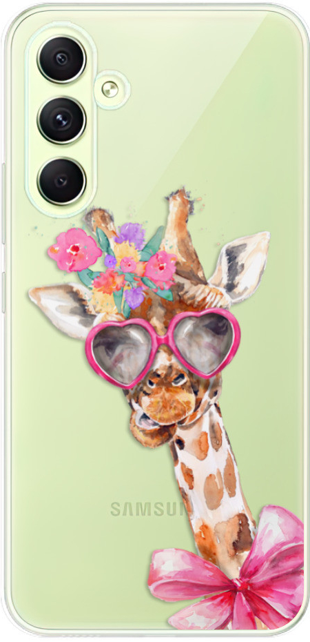 Pouzdro iSaprio - Lady Giraffe Samsung Galaxy A54 5G