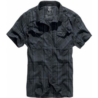 Brandit Roadstar košile s krátkým rukávem černá modrá – Zboží Mobilmania