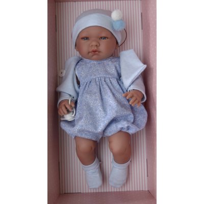 Asivil Realistické miminko Pablo v modrém overalu – Zboží Mobilmania