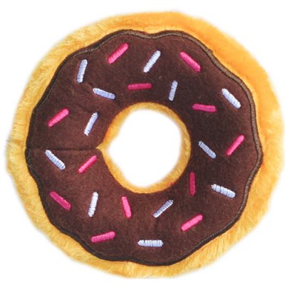 ZippyPaws plyšový donut čokoládový S