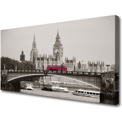 Obraz na plátně Most Londýn Big Ben 100x50 cm – Zboží Mobilmania