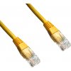 síťový kabel Datacom 15895 Patch UTP CAT6 0,25m, žlutý