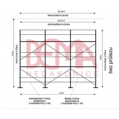Bema kostka lešení ECO 36,45 m² – HobbyKompas.cz
