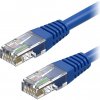 síťový kabel AlzaPower APW-CBP5EU0002L Patch CAT5E, UTP, 0.25m, modrý