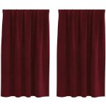 Záclony VidaXL 140 x 140 cm, průsvitné – Hledejceny.cz