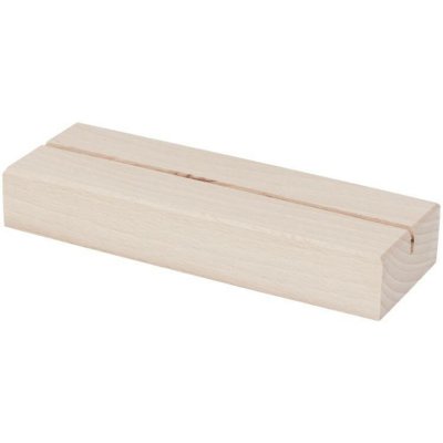 Dřevia Dřevěný stojan na cedulku A5 - 15x5x2 cm Barva: Přírodní – Sleviste.cz