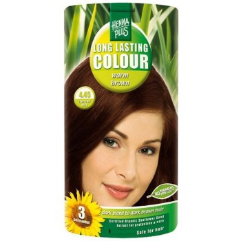HennaPlus dlouhotrvající barva na vlasy 4.45 Hřejivě hnědá 100 ml