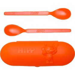 Hipp Spoons Set cestovní pouzdro 1 ks a lžička 2 ks