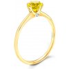 Prsteny Savicki zásnubní prsten The Journey žluté zlato žlutý safír TJ R3 ZSZD Z