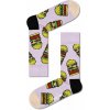 Happy Socks ponožky vzor Burger Fialové