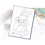 Radost v písku Šablona na pískování králíček s mrkví A6 105 x 148 mm – Hledejceny.cz