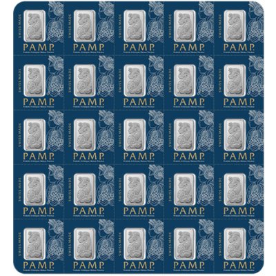 PAMP Fortuna platinový slitek Multigram 25 x 1 g – Zboží Dáma