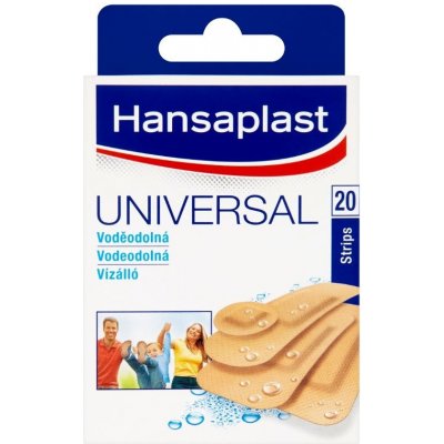 Hansaplast Universal Water resistant voděodolná náplast 20 ks – Zboží Mobilmania