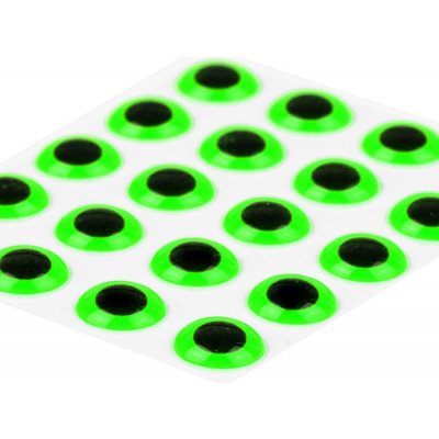 Sybai Epoxidové Oči 3D Epoxy Eyes Fluo Green 8 mm – Hledejceny.cz