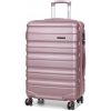 Cestovní kufr Worldline 628 růžová světle 60 l