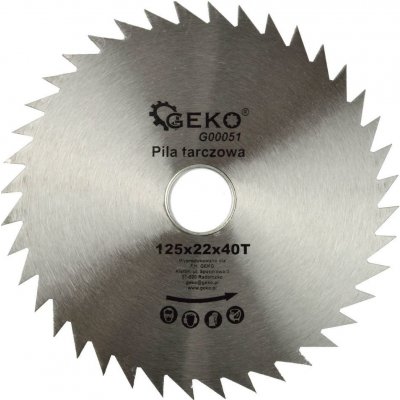 GEKO G00051 Kotouč pilový, 125x22x40T – Hledejceny.cz