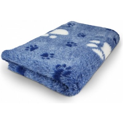 VetBed modrá s bílou a modrou tlapkou – Zboží Dáma