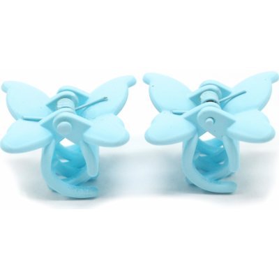 Skřipečky do vlasů - motýlci, 2 ks Barva: modrá – Zboží Dáma