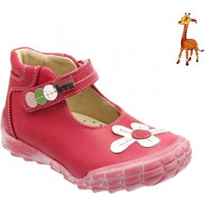 KTR dětská celoroční obuv/balerínky s kytičkou s žirafou