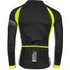 Cyklistický dres Force F85 dlouhý rukáv černo-fluo-šedý