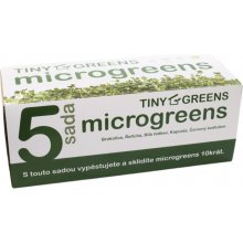 TINY GREENS Microgreens pěstební sada sada 5 kelímků