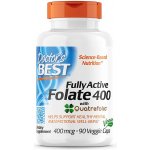 Doctor's Best Folát kyselina listová Quatrefolic­­ 400 mcg 90 kapslí – Hledejceny.cz