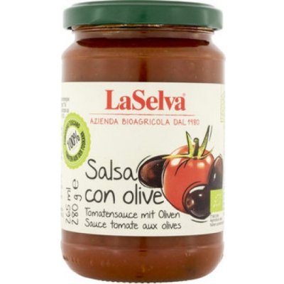 LaSelva Bio Rajčatová omáčka s olivami 6 x 280 g