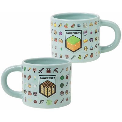 CurePink Keramický hrnek Minecraft: Ikony ze hry PP14641MCF 400 ml – Zboží Mobilmania