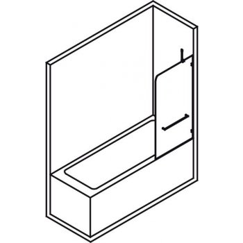 Sapho Vitra Line 75x150cm, Antidrop - pravá, BN3815R