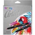 Officeline Colorino Artist Oboustranné skicovací fixy 12 barev R92470 – Zboží Mobilmania