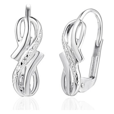 Gems, Diamantové náušnice Wavara, bílé zlato s brilianty, 585-38-3-8071.1B00.0.00.HSISC.000.08 – Zboží Mobilmania