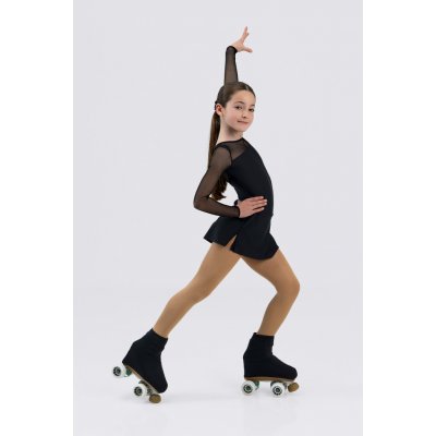 Trikot Intermezzo na krasobruslení s dlouhým rukávem 31725 černá – Zboží Dáma