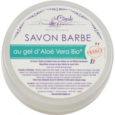 La Cigale mýdlo na holení s aloe vera 150 g – Zbozi.Blesk.cz