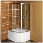 POLYSAN SELMA čtvrtkruhová sprchová zástěna 900x900x1650mm, čiré sklo MD2516 – Hledejceny.cz