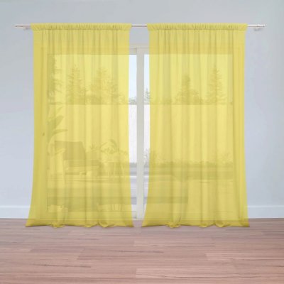 Záclony Žlutá: 2 ks - 150x250 cm - Sablio – Hledejceny.cz