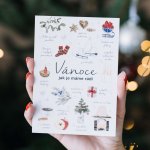 Bella Rose Pohlednice Vánoční checklist CZ, multi barva, papír – Zboží Mobilmania