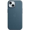 Pouzdro a kryt na mobilní telefon Apple iPhone 15 FineWoven Case with MS - Pacific modré
