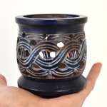 Aromatika Kadidelnice aroma lampa Vlnky modrý mastek – Zboží Dáma