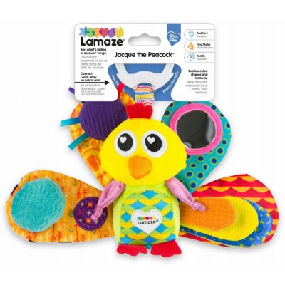 Lamaze chrastítko páv Emil – Zboží Mobilmania