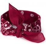 bavlněný šátek Bandana bordový – Sleviste.cz