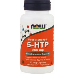 Now Foods Foods 5-HTP L-tryptofan 200 mg x 60 rostlinných kapslí