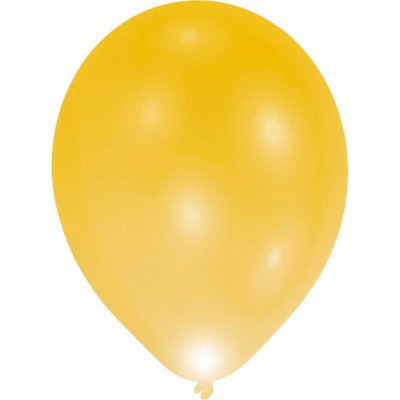 LED balónek zlatý 30 cm – Hledejceny.cz