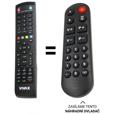 Dálkový ovladač Senior Vivax TV-32LE78T2S2SM, TV-40LE78T2S2SM – Zbozi.Blesk.cz