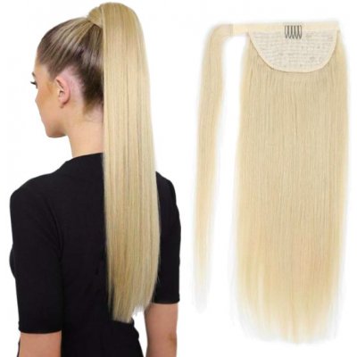 Culík z pravých vlasů na prodlužování vlasů 40cm 613 - nejsvětlejší blond