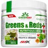 Doplněk stravy na imunitu GreenDay Amix Greens & Reds 250 g Fruity