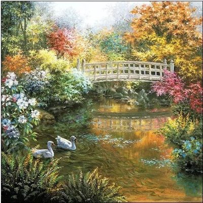 Ubrousek 33x33cm BÍLÉ LABUTĚ – HobbyKompas.cz