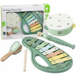 Classic World Sada hudebních nástrojů dřevěná zelená vintage – Zbozi.Blesk.cz