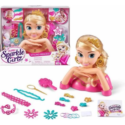 Alltoys Česací hlava Sparkle Girlz s doplňky – Sleviste.cz